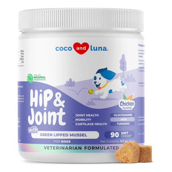 Suplemento Para Perros Cadera Articulaciones Glucosamina Mej Mejillon Verde USA