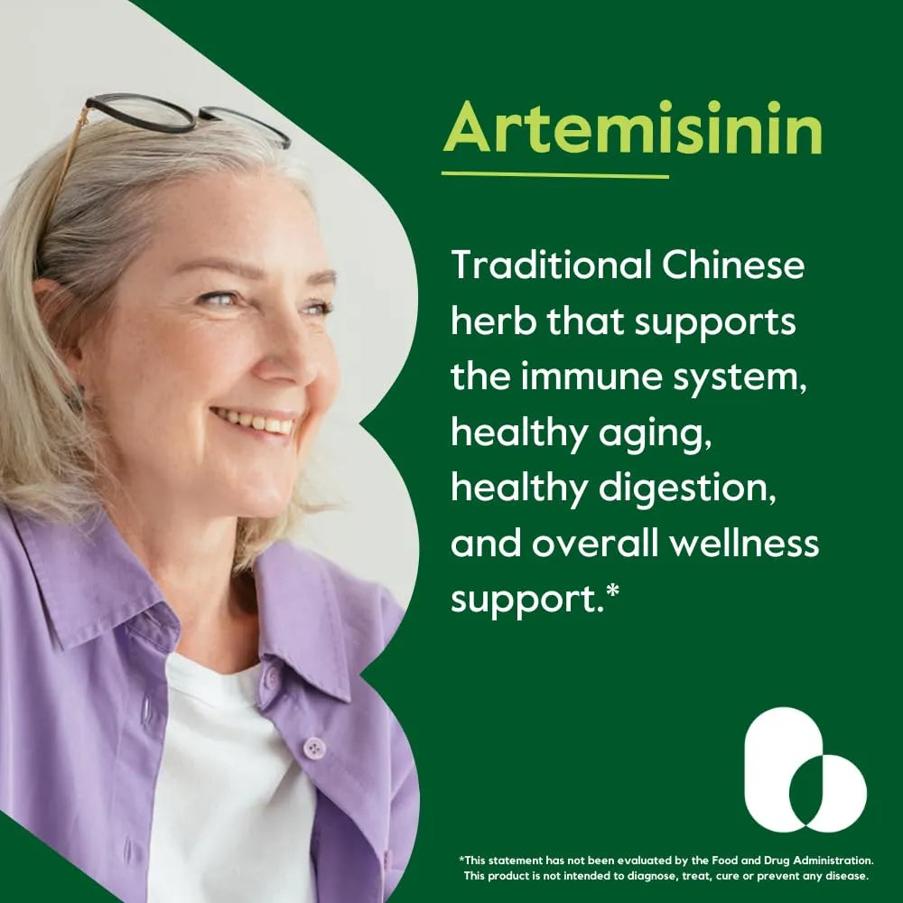 Artemisinina 500mg 60 Cápsulas Veganas Apoyo Inmunológico Y Digestivo