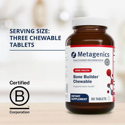 Metagenics Bone Builder Masticable Soporte Óseo Con Vitamina D Y Magnesio 30 Porciones