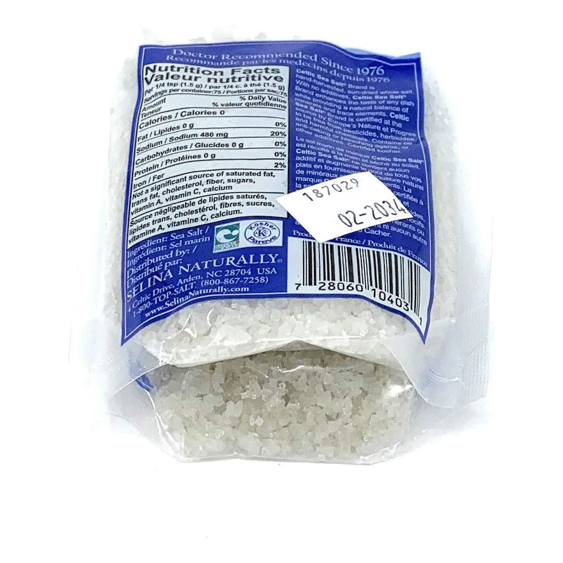 Sal Gruesa Gris Claro Celtic Sea 0 32 Onza Pura Y Natural