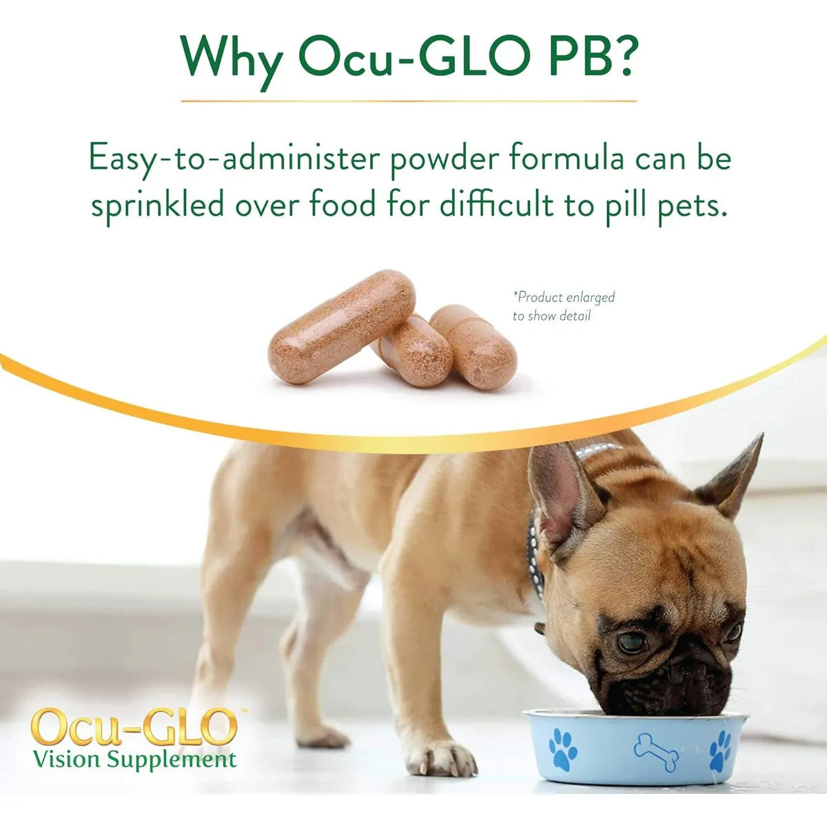 Ocu GLO Suplemento PB Vision Para Perros Y Gatos Con Luteina Y Omega 3