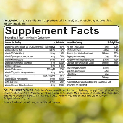 POWERALL Multivitamínico Adultos Apoyo Inmunológico Vitaminas A C D3 E K1 B 90 Cápsulas