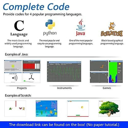 Freenove Ultimate Starter Kit Para Raspberry Pi 4B 3B+ Con Tutoriales Y 223 Componentes