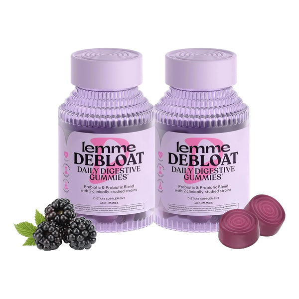 Gomitas Digestivas Lemme Debloat Con Probióticos Y Prebióticos Sabor Mora 60 Unidades