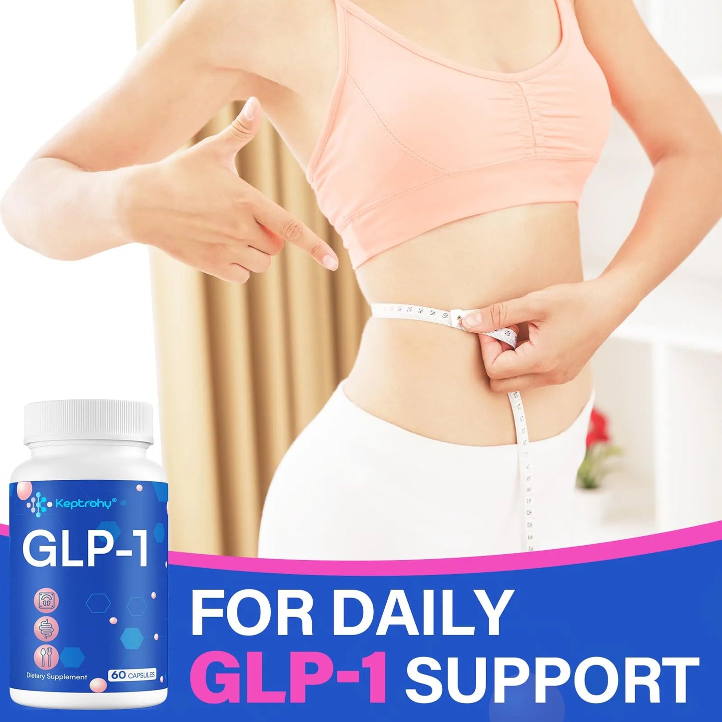 Suplemento GLP-1 Natural Soporte Energía Digestión Y Salud 30 Cápsulas
