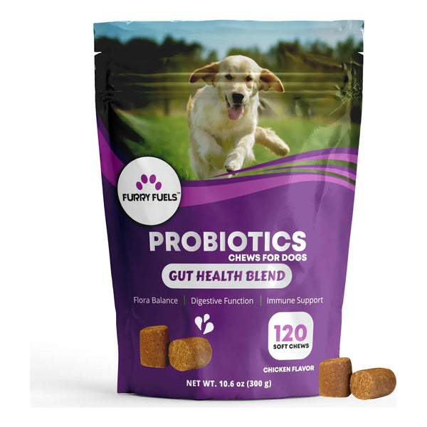 Masticables Probióticos Para Perros Salud Digestiva 120 Unid Sabor Pollo