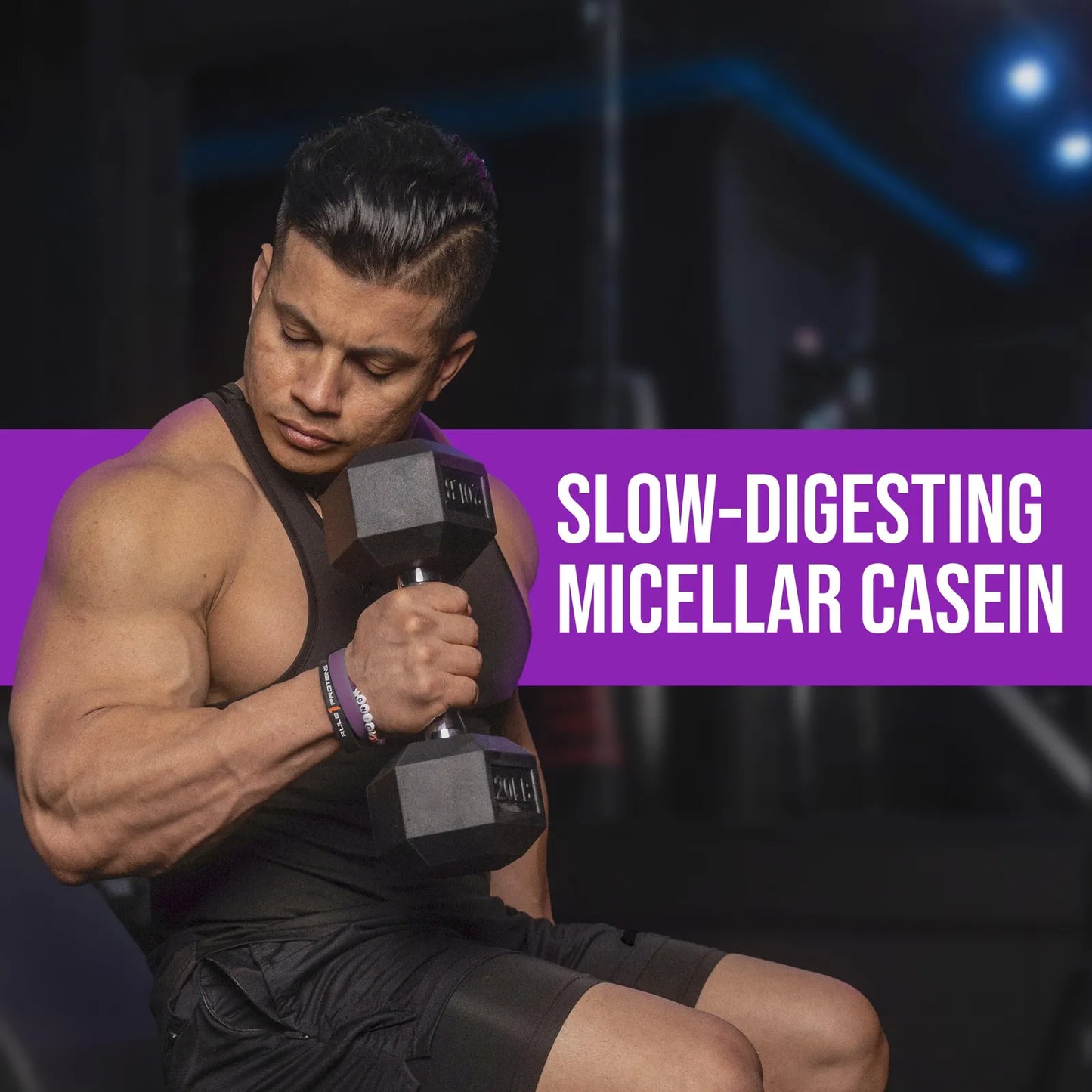 Proteina De Caseina Micelar Premium 25G Liberacion Lenta Para Recuperacion Muscular Nocturna