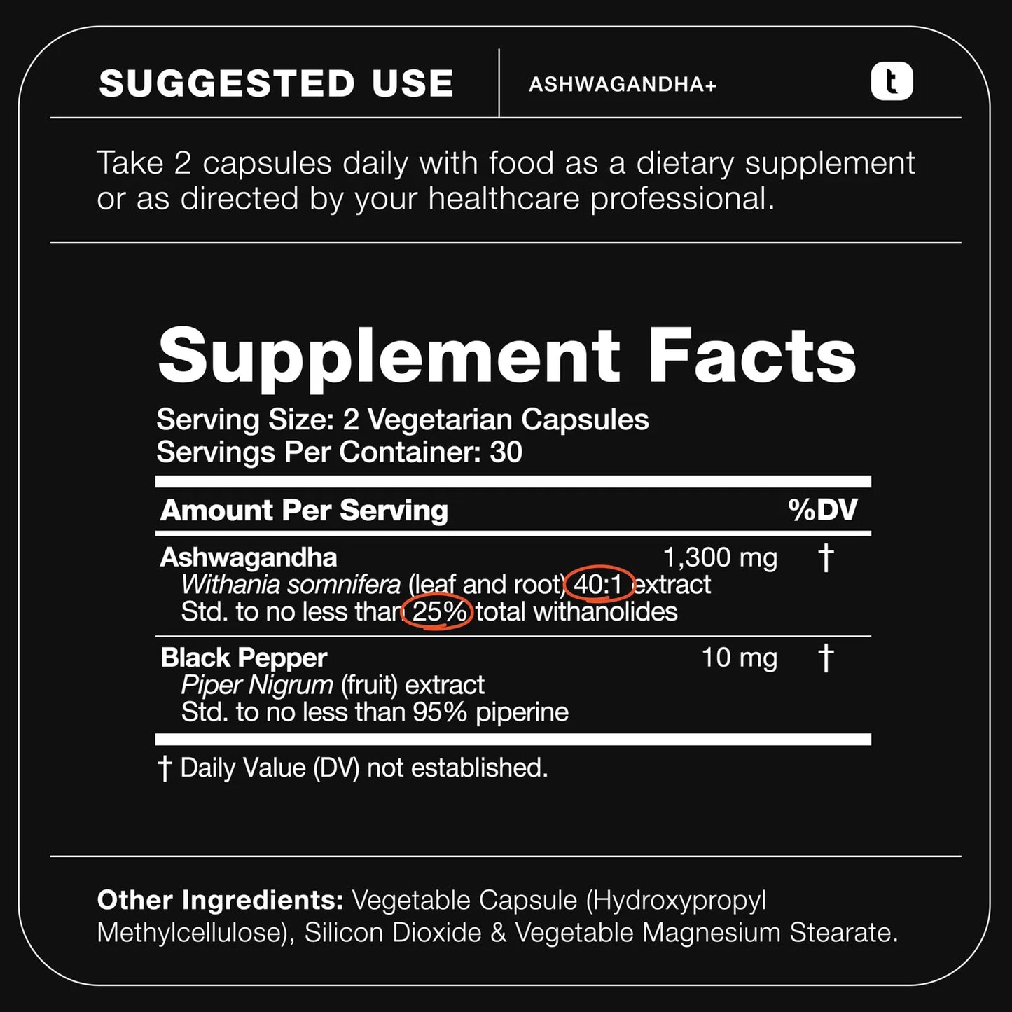 Extracto De Ashwagandha 40 1 25 Withanolides Silvestre 60 Capsulas Energia Y Enfoque