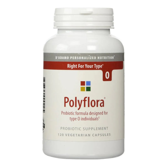 Polyflora O 120 Capsulas Nutricion Personalizada Para Tipo Sangre O Mejora Digestion Y Absorcion