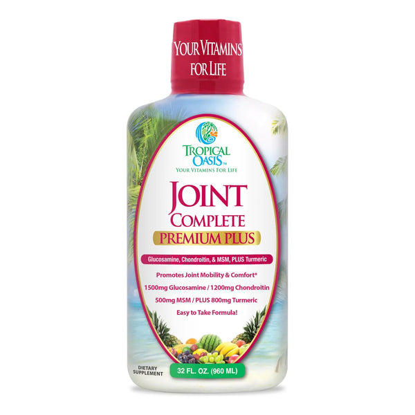 Joint Complete Premium Plus Suplemento Líquido Para Articulaciones Con Glucosamina Condroitina MSM Y Cúrcuma 32 Onzas