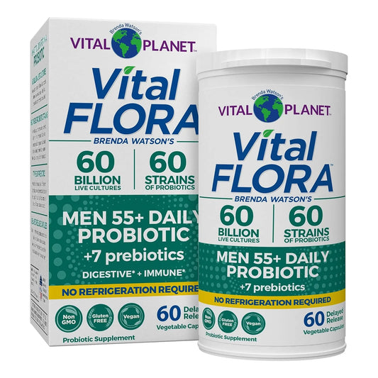 Probiótico Vital Flora Men 55+ 60 Mil Millones UFC Apoyo Digestivo E Inmunológico