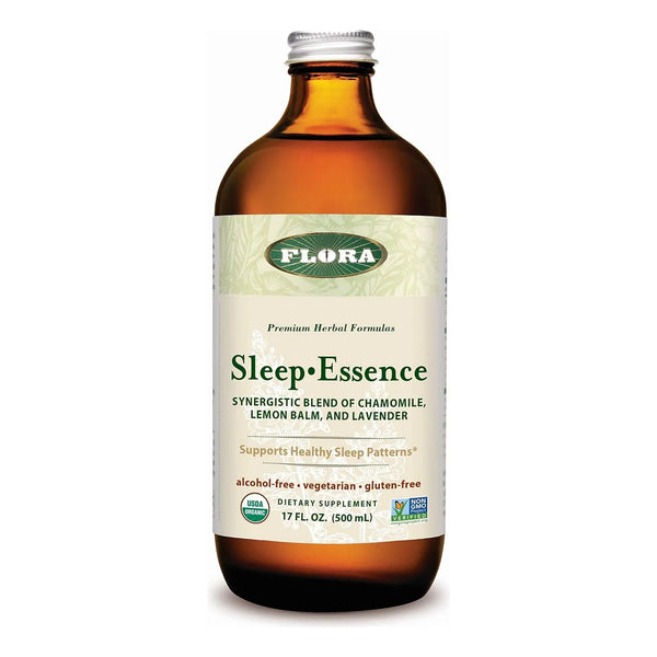 Esencia De Sueño Flora 500 Ml Mezcla De Manzana Bálsamo De Limón Y Lavanda Tónico Herbal Orgánico