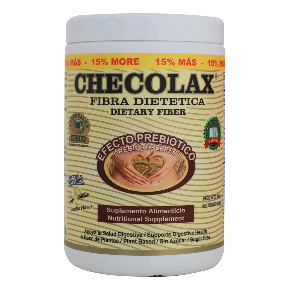 Fibra Dietética Natural Alivia Estreñimiento Regularidad Digestiva Vegano Sin Azúcar