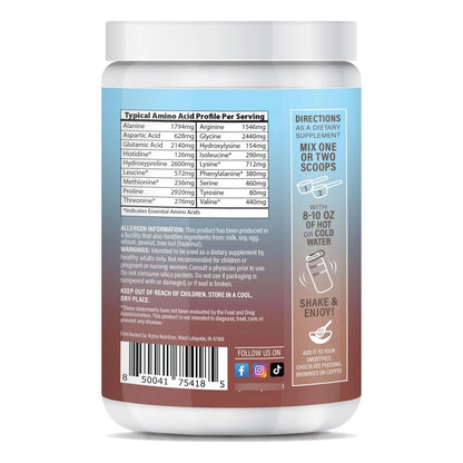 Péptidos De Chocolate En Polvo Colágeno Hidrolizado Tipo 1 Y 3 Cabello Piel Uñas Huesos