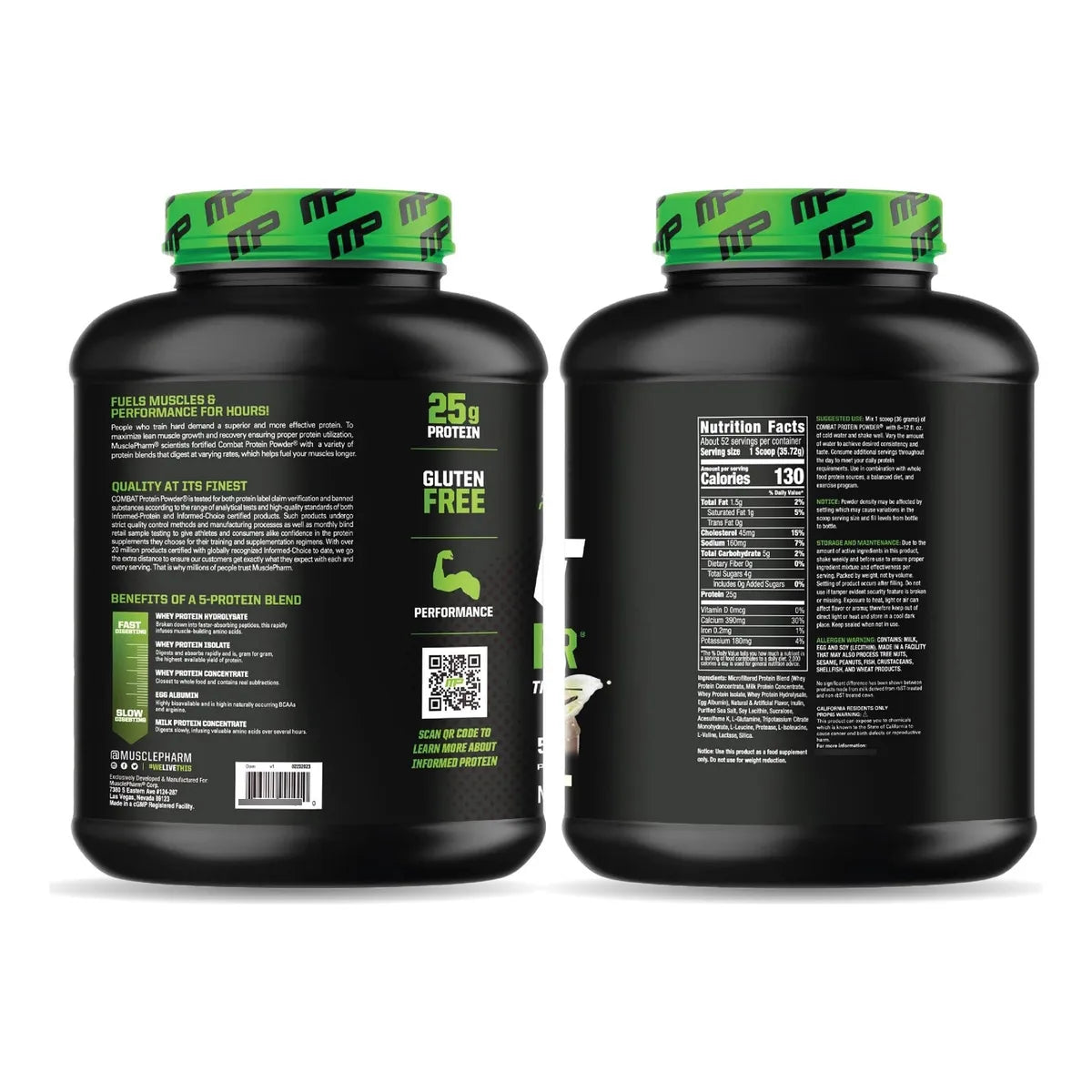Proteina En Polvo Musclepharm Combat Sabor Chocolate 1 Kg