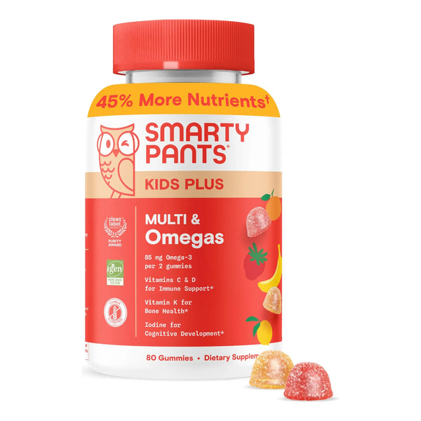 Gomitas Multivitamínicas Infantiles Con Omega 3 DHA EPA 80 Unidades