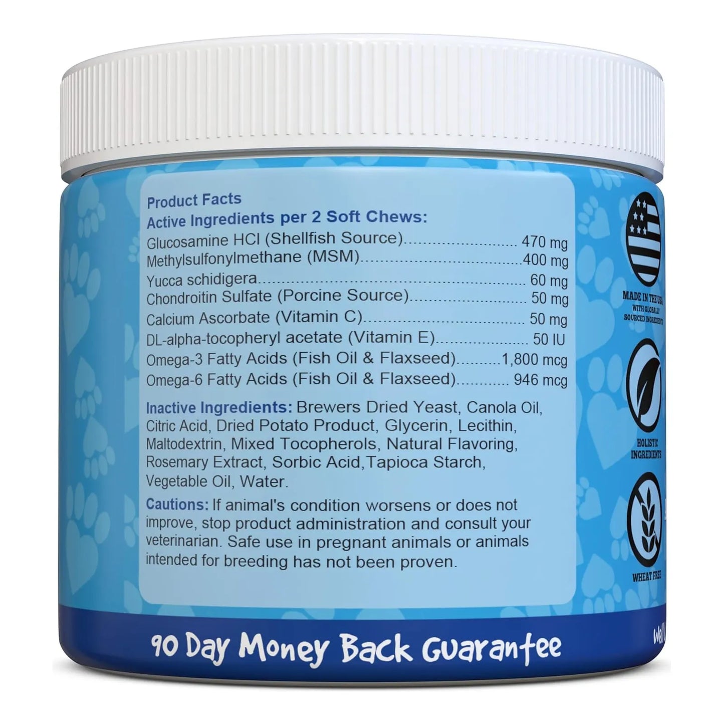 Glucosamina Articular Para Perros 300 Mg Suplemento Veterinario USA