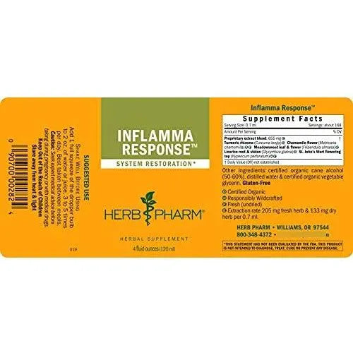 Fórmula Líquida Herbaria Antiinflamatoria Con Cúrcuma 4 Onzas