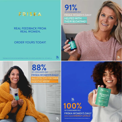 Enzimas Digestivas Y Probióticos Para Mujer Apoyo Digestivo Friska