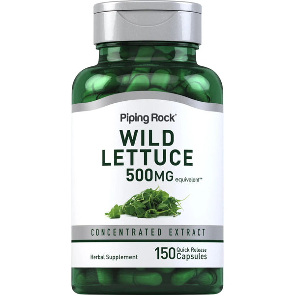 Extracto De Lechuga Silvestre 500 Mg 150 Cápsulas Concentrado Suplemento Herbal