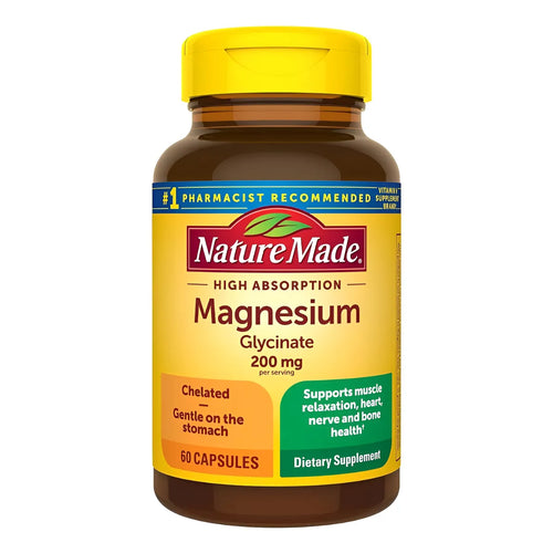 Magnesio Glicinato 200 Mg Nature Made Cápsulas Relajación - Imagen 1