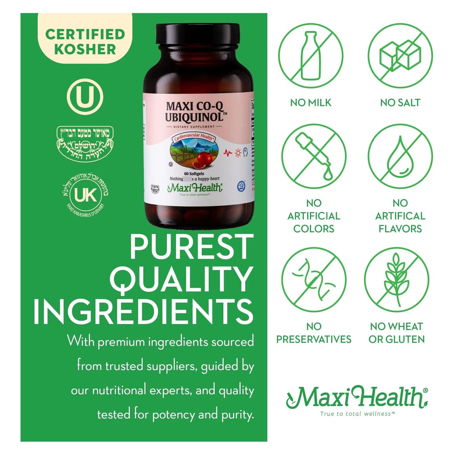 Capsulas Blandas Coq10 Ubiquinol 100 Mg 60 Unidades Suplemento Cardiovascular Energia Celular Kosher