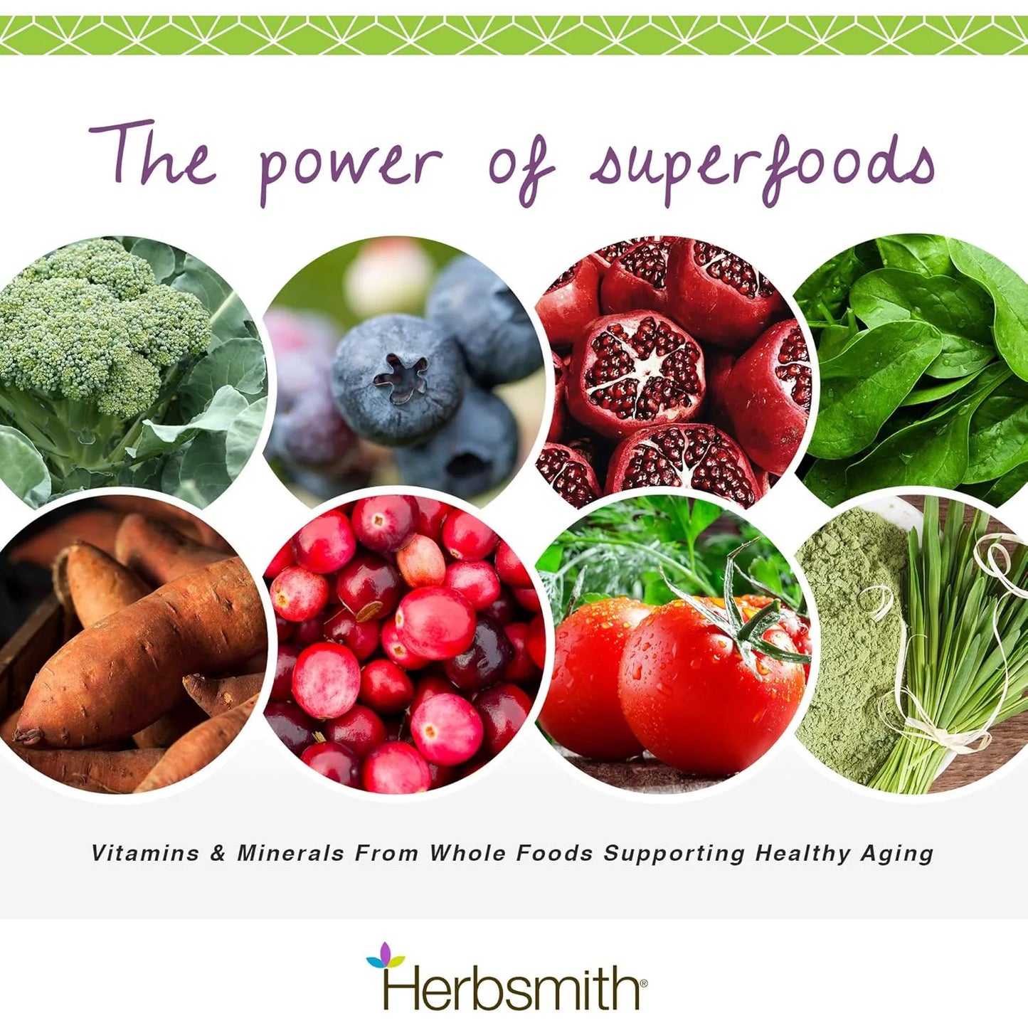 Multivitamínico Natural Para Perros Con Antioxidantes Herbsmith Superfood 6.5 Onzas