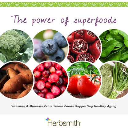 Multivitamínico Natural Para Perros Con Antioxidantes Herbsmith Superfood 6.5 Onzas