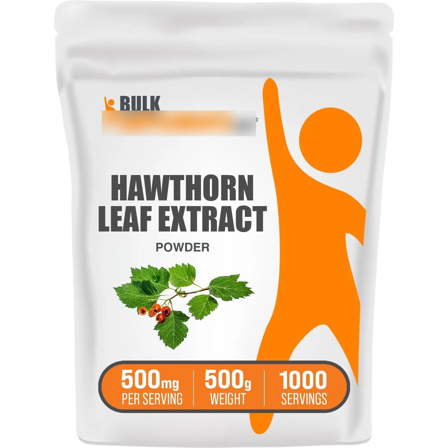 Polvo De Extracto De Hoja De Espino 500 Mg Vegano Sin Gluten 500 G