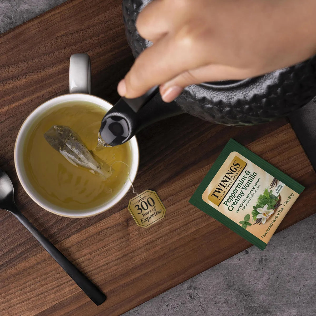 Te Herbal Menta Y Vainilla Sabor Natural 20 Bolsas Individuales