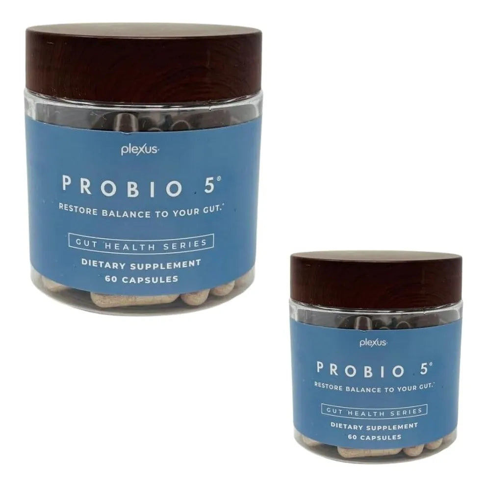 ProBio 5 Suplemento Digestivo 60 Cápsulas Paquete Doble Restaura Tu Flora Intestinal