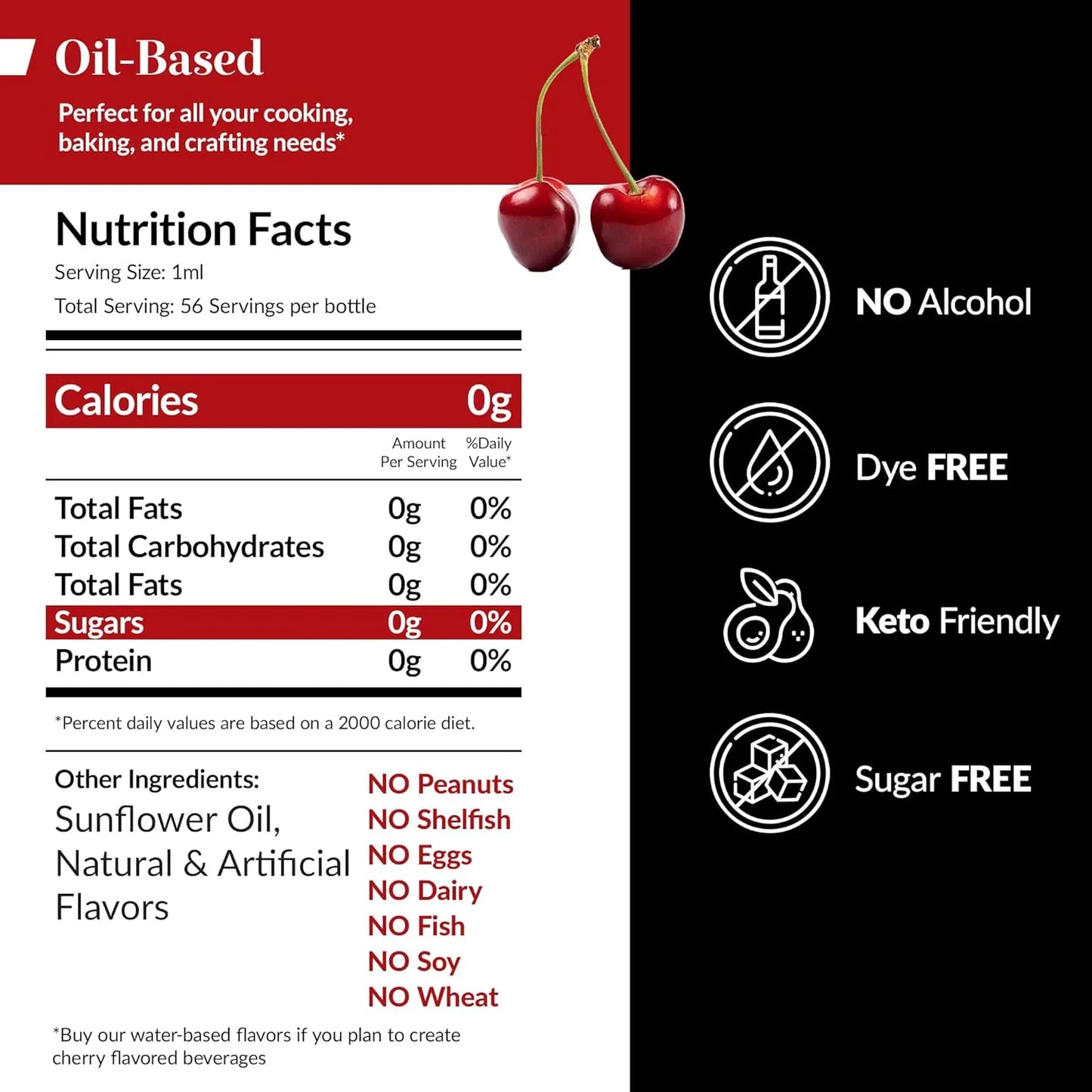 Extracto De Cereza Puro 60 Ml Saborizante Multiusos Para Postres Y Mas