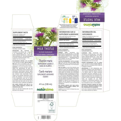 Tintura Natural Cardo Mariano Extracto Liquido 120 Ml Gotas Vegano Sin Alcohol