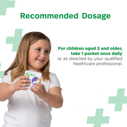 Bio K+ Probiótico Vegano Diario Para Niños Con Vitamina D3 28 Sobres