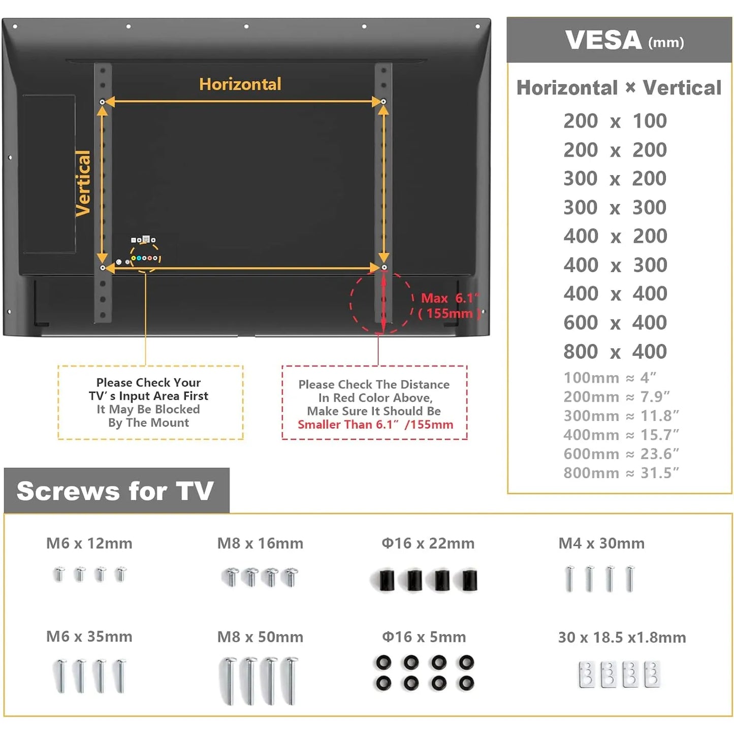 Soporte De Tv Universal 32-55 Pulgadas TAVR Base Ajustable Y Estable