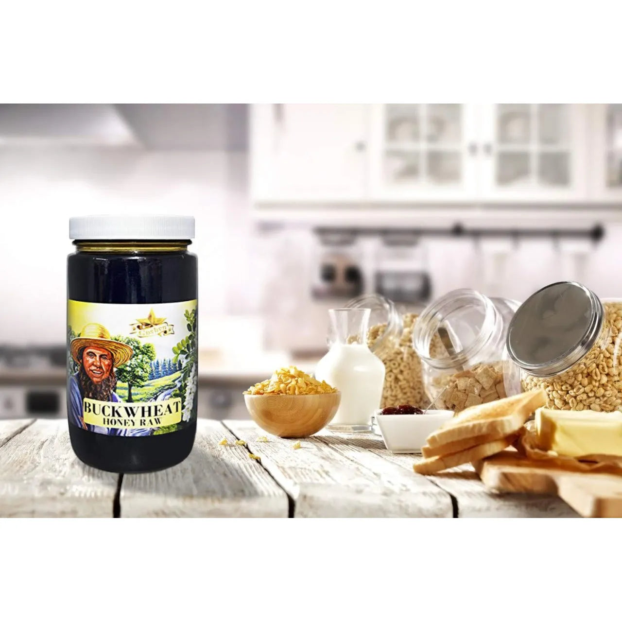 Miel Oscura De Trigo Sarraceno 100 Natural Cruda Sin Procesar Beneficios Salud