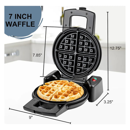 Gofrera Belga Ovente Con Platos Antiadherentes Rotación 180° Para Waffles Perfectos