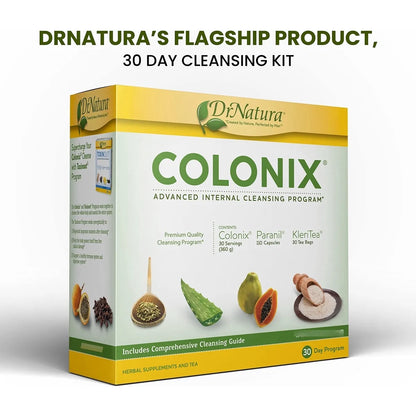 Dr Natura Colonix Kit Limpieza Intestinal 30 Dias Fibra Y Te Desintoxicante