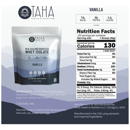 Proteina De Suero En Polvo Vainilla 30G Proteina 8G Sin Gluten Keto