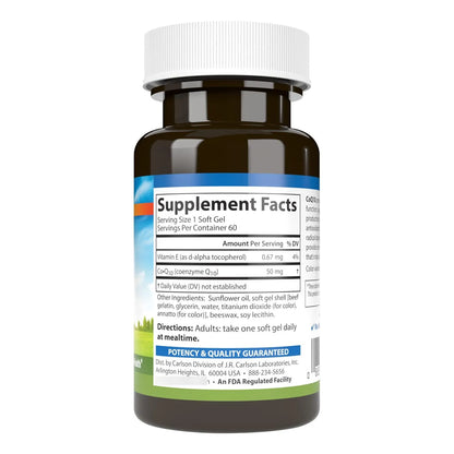 Co-enzima Q10 50 Mg Cápsulas Para Energía Y Salud Cardíaca 6