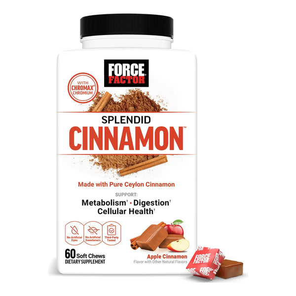 Canela De Ceilán Con Cromo Chromax Para Metabolismo Y Antioxidantes 60 Masticables