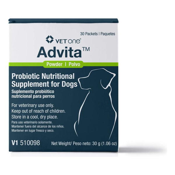 Probiótico Nutricional Para Perros VetOne Advita 30 Paquetes De 1.13 Gramo