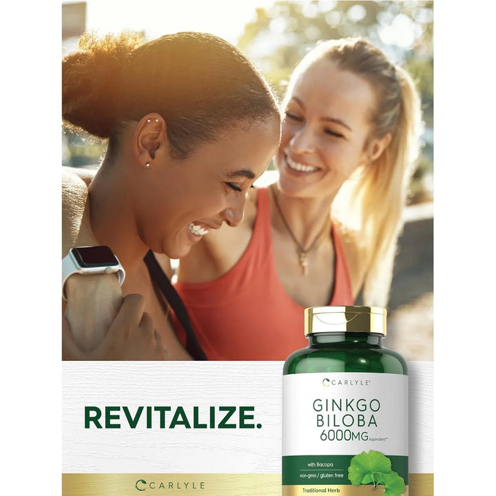 Cápsulas De Ginkgo Biloba Con Bacopa Carlyle 200 Unidades - Imagen 8