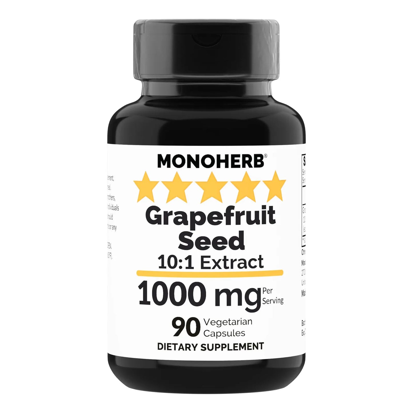 Extracto De Semilla De Pomelo 1000 Mg 90 Cápsulas Vegetarianas Puro Y Potente