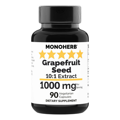 Extracto De Semilla De Pomelo 1000 Mg 90 Cápsulas Vegetarianas Puro Y Potente