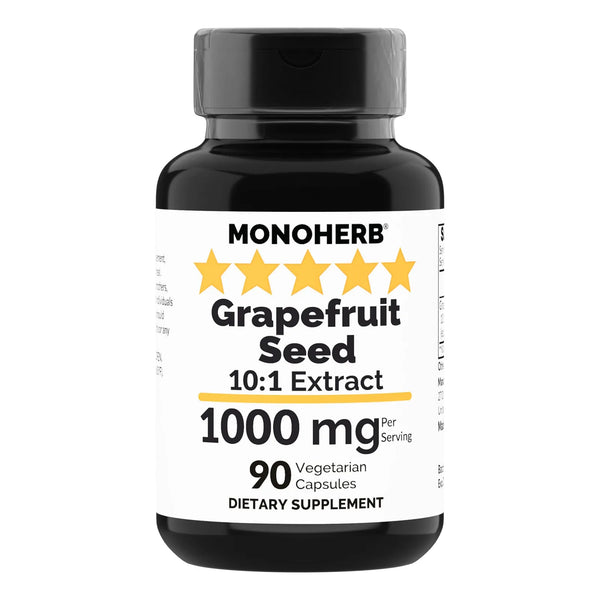 Extracto De Semilla De Pomelo 1000 Mg 90 Cápsulas Vegetarianas Puro Y Potente