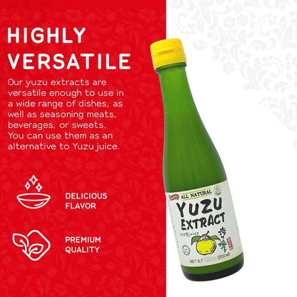 Extracto Puro De Yuzu Japonés 200 Ml Ideal Para Repostería Y Bebidas