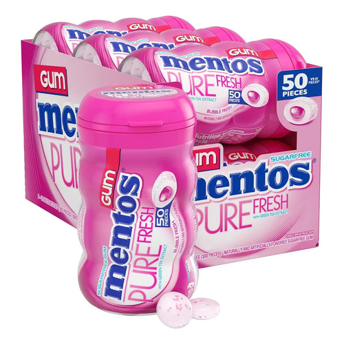 Mentos Pure Fresh Goma Mascar Sin Azucar Sabor Burbujas 300g Frescura Duradera Y Sabor Intenso