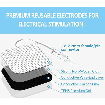 Almohadillas Repuesto Electrodos TENS 48 Und Premium Alivio Dolor