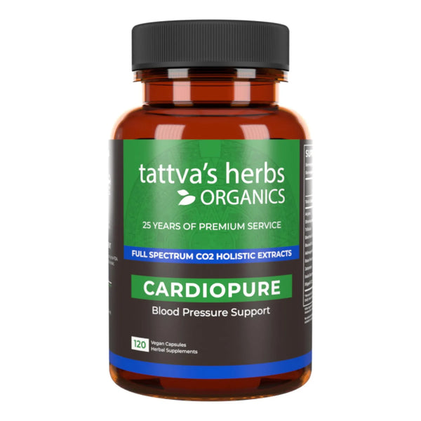 Capsulas Vegetales Cardiopure Con Ashwagandha Rauwolfia Y Extracto Arjuna 120 Unidades